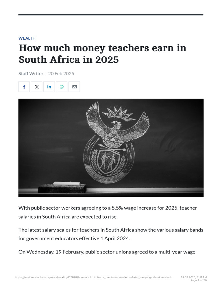 How Much You Must Pay Your Domestic Worker in 2025 - BusinessTech | PDF ...