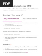 Microsoft Activation Scripts Guide | PDF | Microsoft | Software Engineering