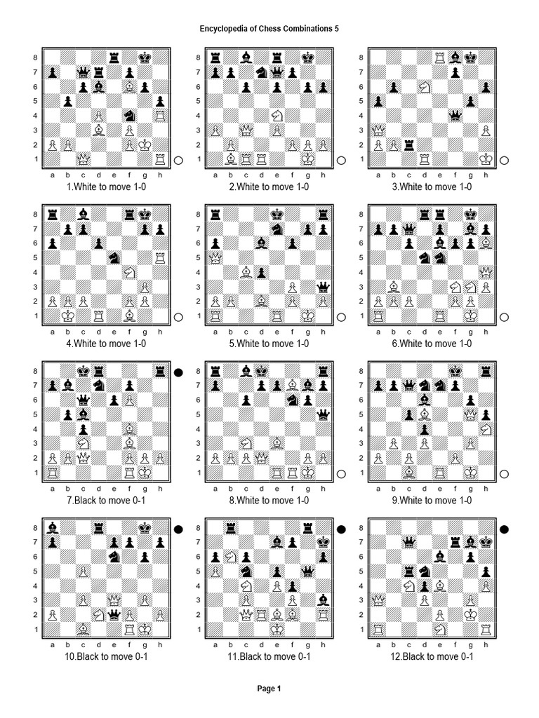 Chess Combinations Encyclopedia 5 | PDF
