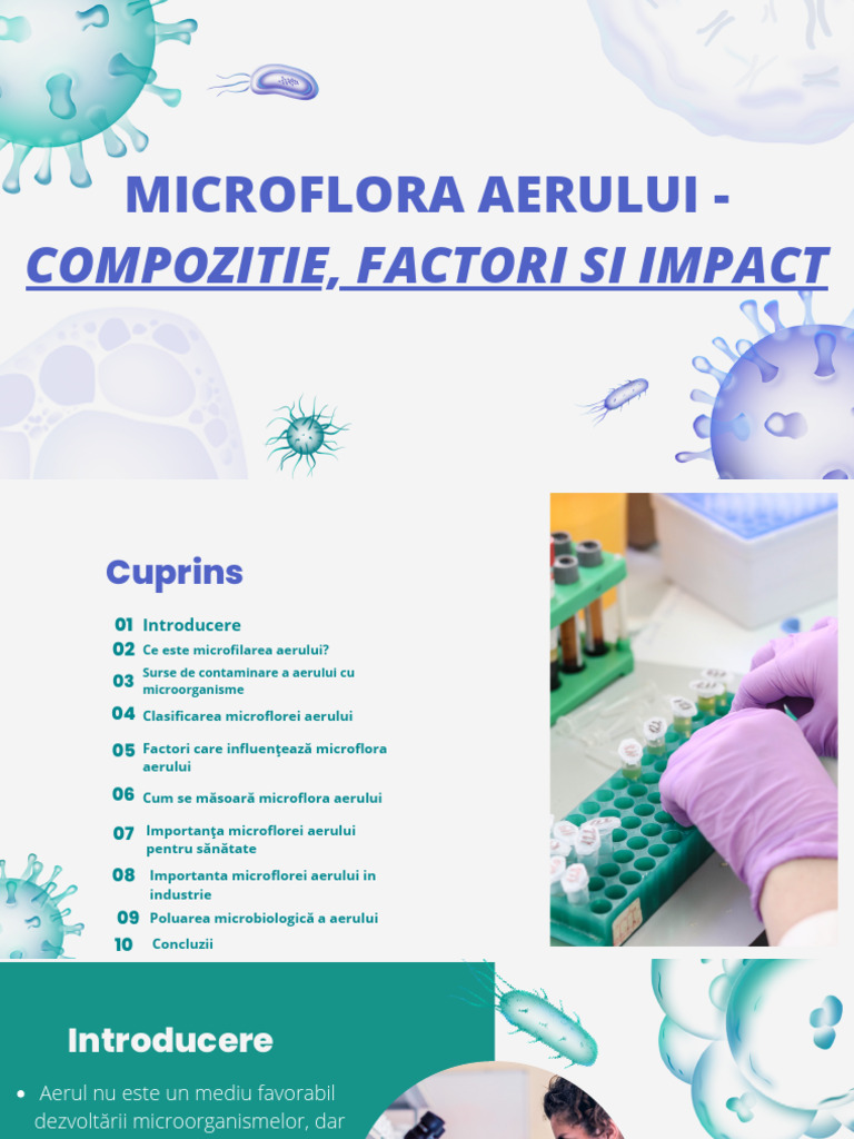 Microflora Aerului-Compozitie, Factori Și Impact PDF | PDF