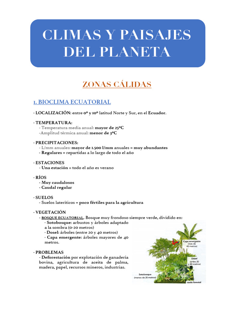 Climas y Paisajes del Planeta | PDF | Desierto | Clima