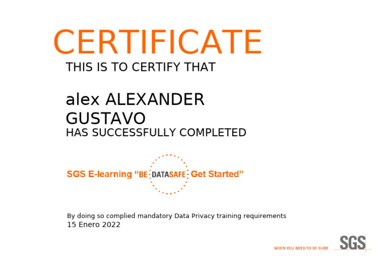 Course Certificate | PDF