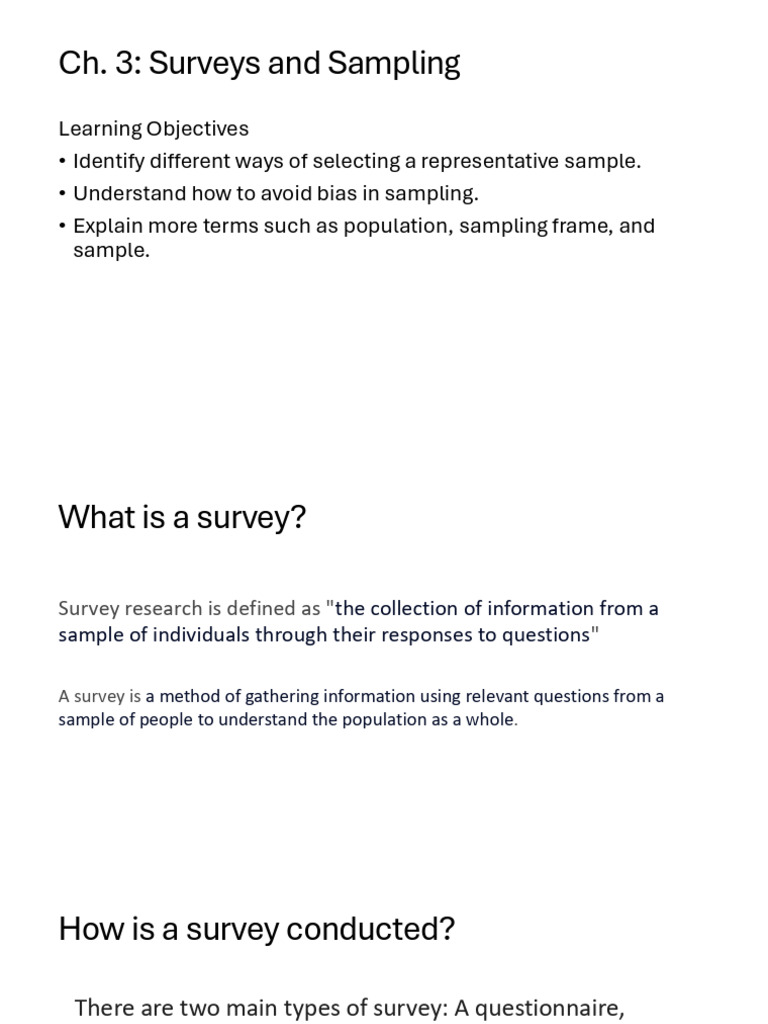 Survey Sampling Techniques Explained | PDF | Sampling (Statistics ...