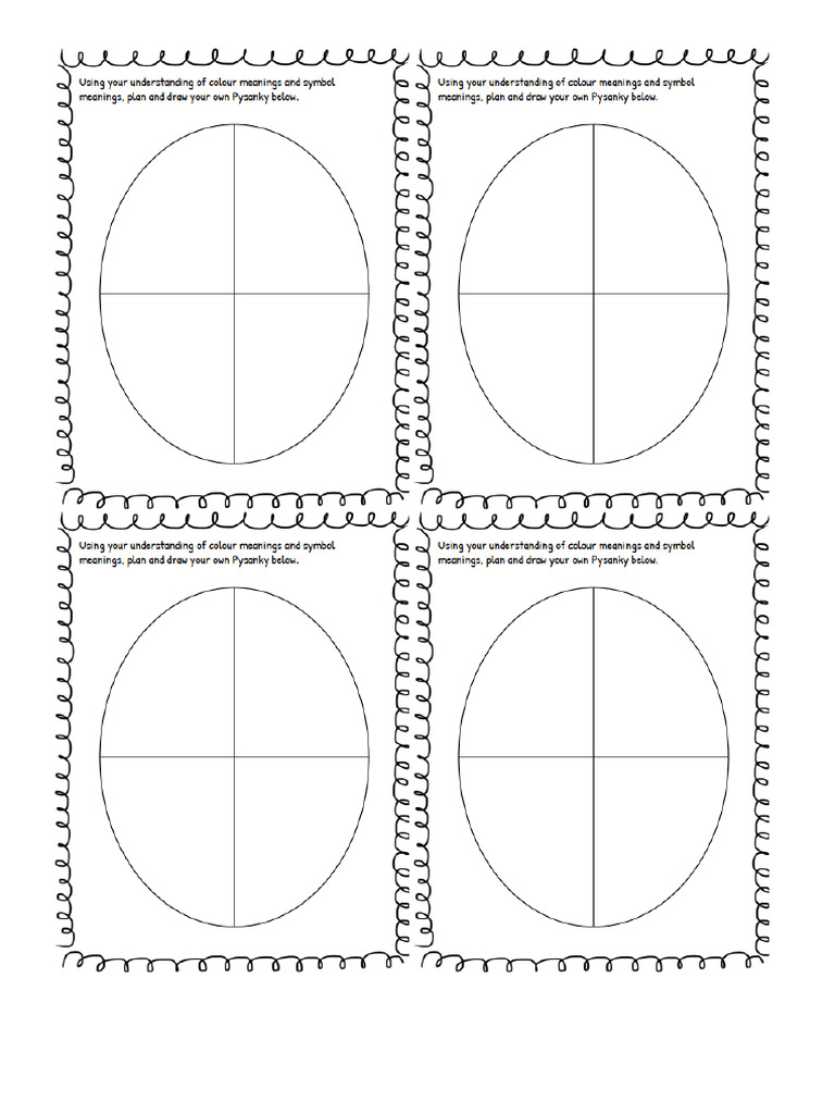 Pysanky Template PDF