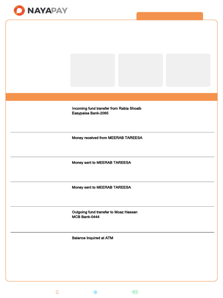 Rohail: Account Statement | PDF | Fee | Automated Teller Machine
