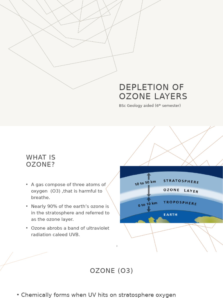 Ozone Layer Depletion Overview | PDF | Ozone Depletion | Climate Change
