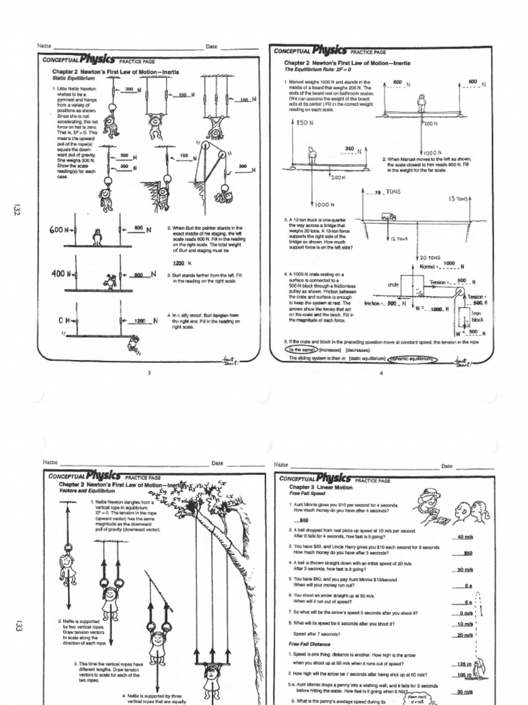 Worked Answers To Hewitt Holiday Sheets Weight Force