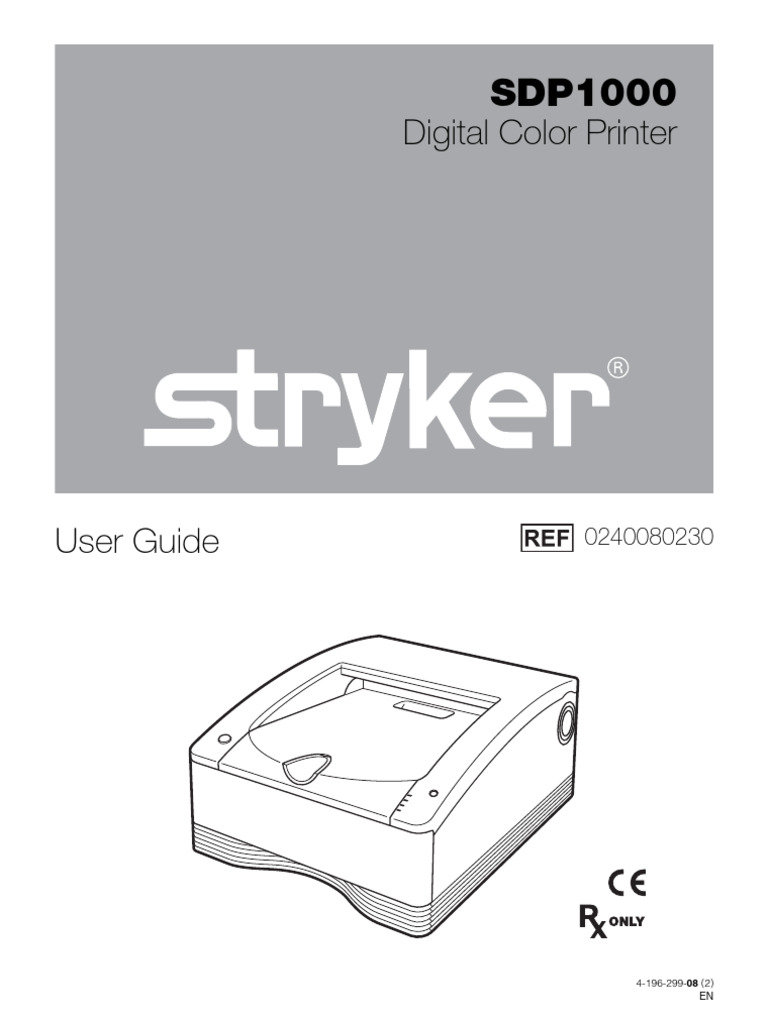 SDP1000 Digital Color Printer User Guide | PDF | Printer (Computing ...