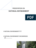 Natural Environment: Presentation On