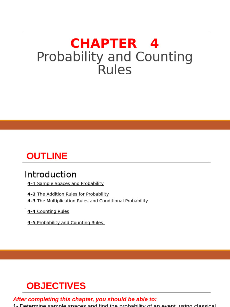 Probability and Counting Rules Explained | PDF | Probability | Permutation