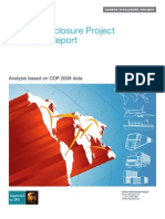 Carbon Disclosure Project Transport Report: Analysis Based On CDP 2009 Data
