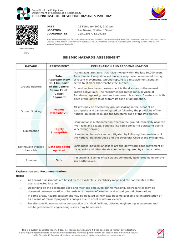 Hazard Assessment Report | PDF | Storm Surge | Fault (Geology)