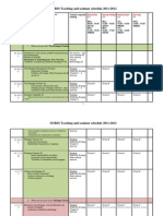 321BSS Teaching and Seminar Schedule 2011-2012: Week Commencing Indicative Lecture Themes