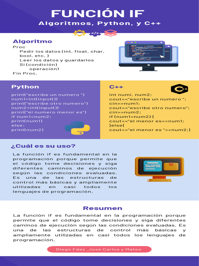 Infografía Programación y Desarrollo Web Ilustrativo Juvenil Morado PDF ...