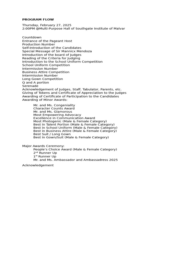 15 PROGRAM FLOW | PDF