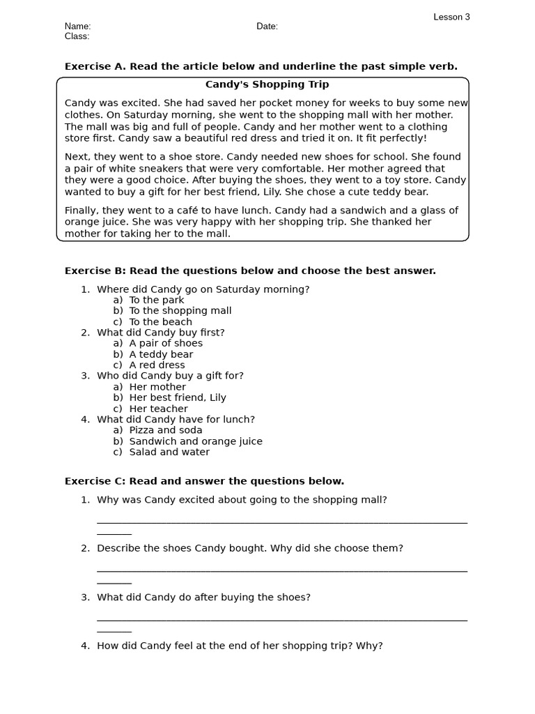 Lesson 3 | PDF