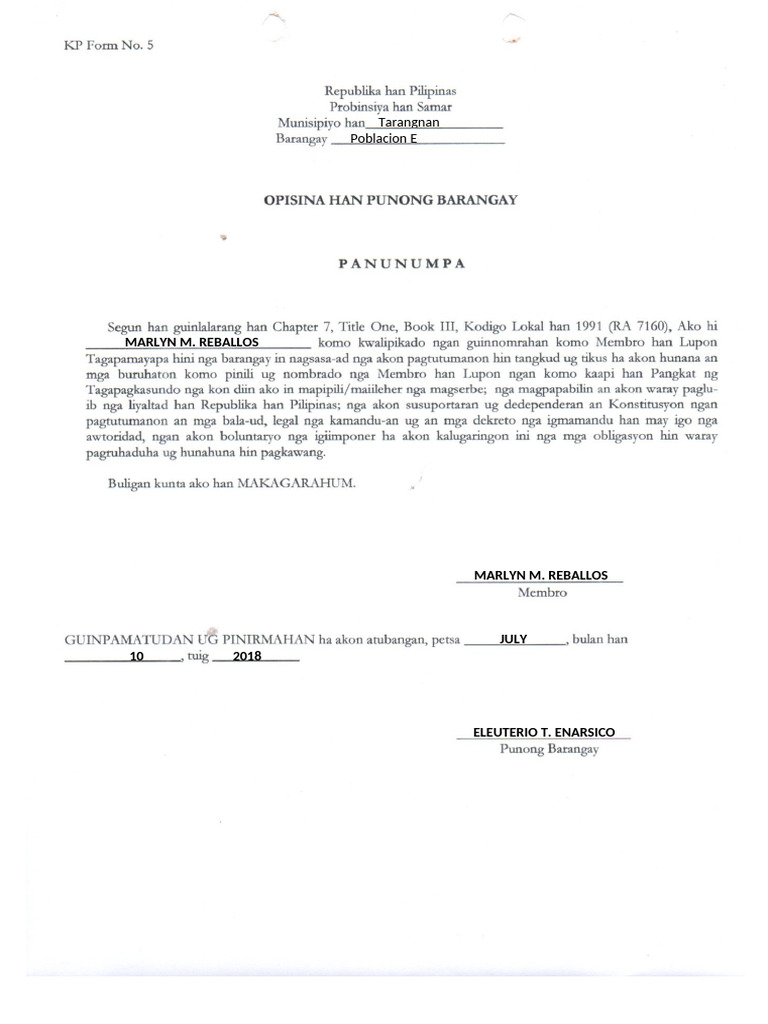 Panunumpa | PDF