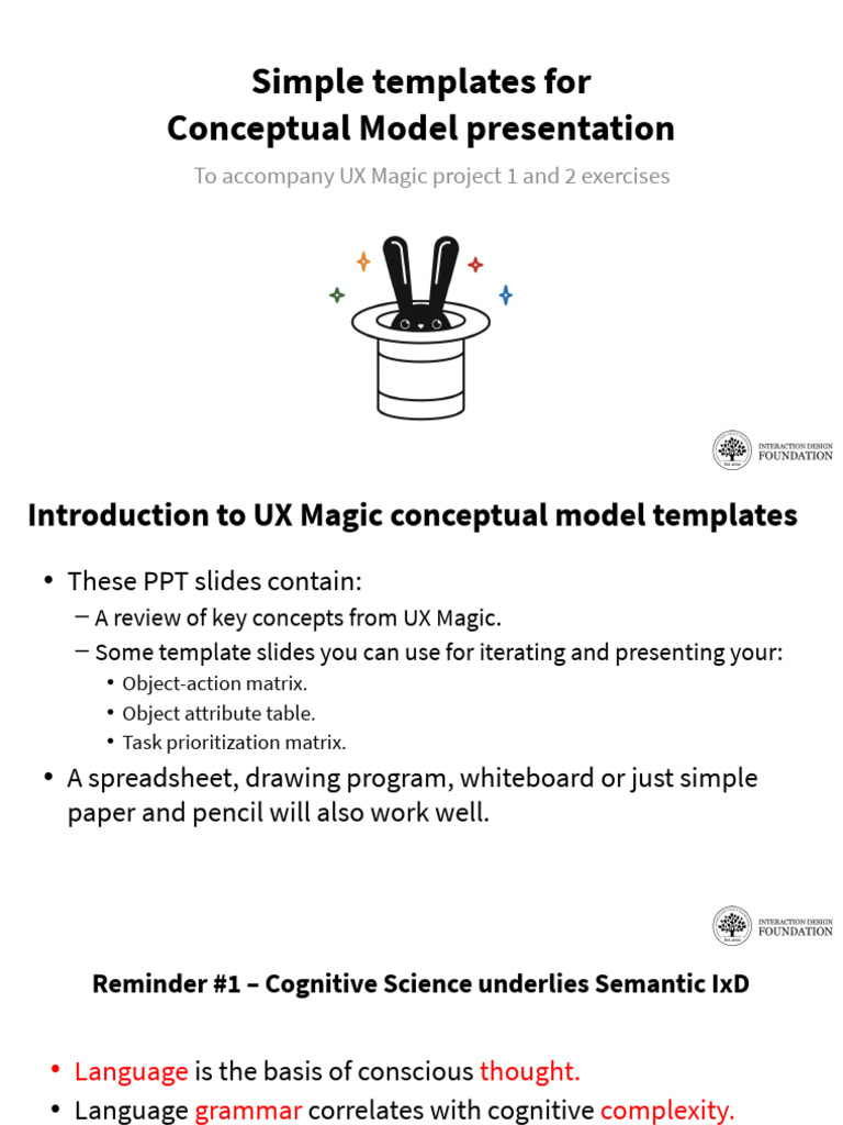 Conceptual Model Presentation Templates | PDF | Adjective | Object ...
