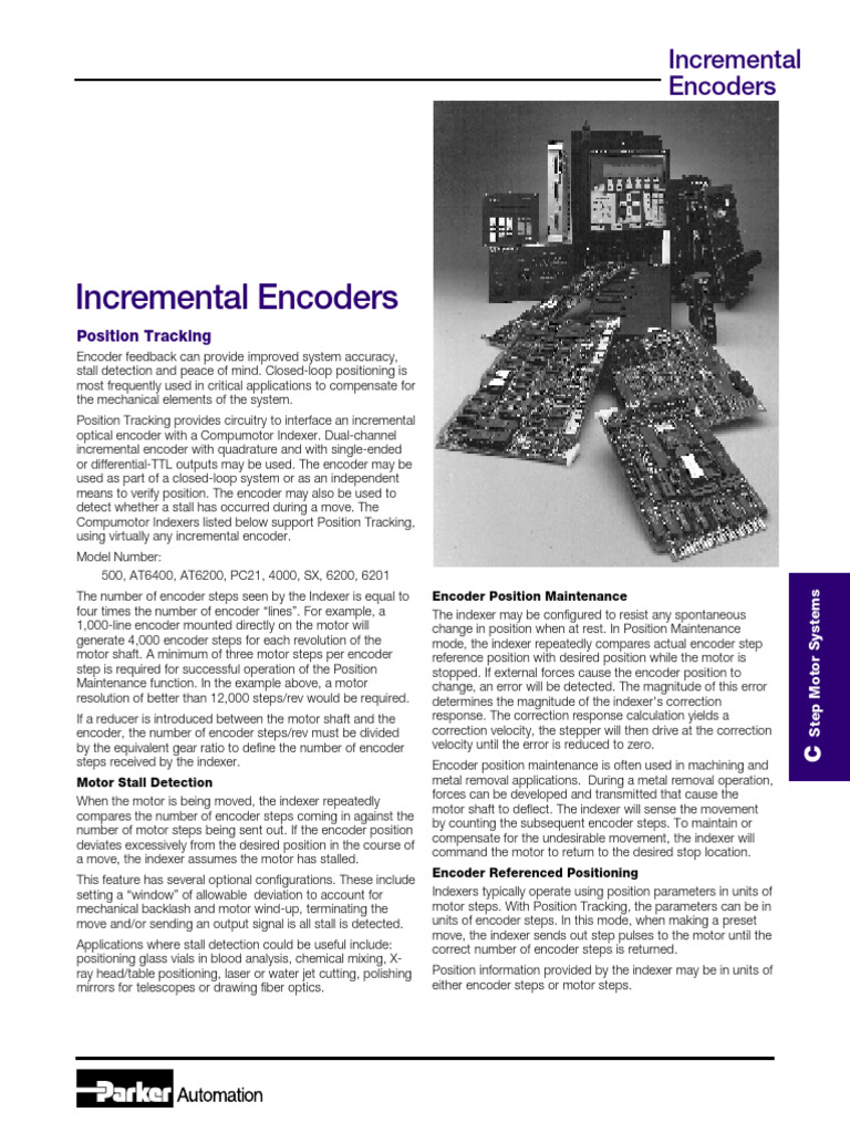 Step Motor Encoder Positioning Guide | PDF | Electrical Engineering ...