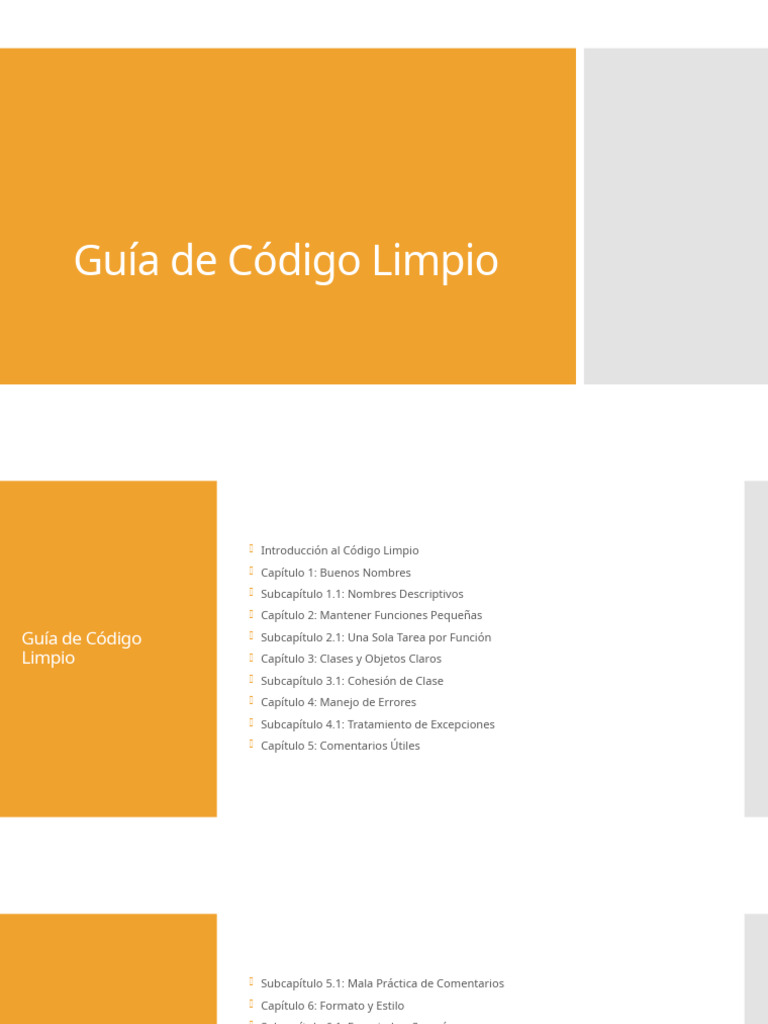 Principios de Código Limpio y Efectivo | PDF | Software | Sustentabilidad