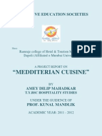 Mediterranean Cuisine Project Report