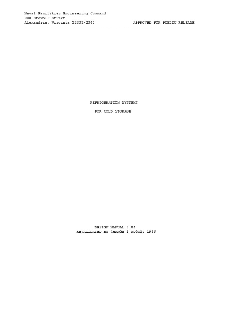 Cold Storage | PDF