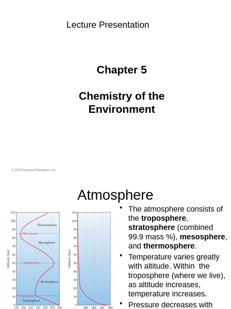 Environmental Chemistry Overview | PDF | Atmosphere Of Earth ...