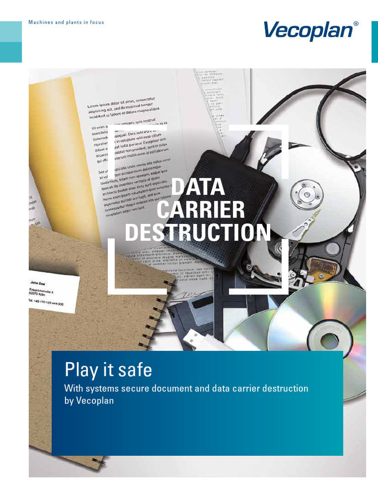 Secure Data Carrier Destruction Solutions | PDF | Manufactured Goods ...