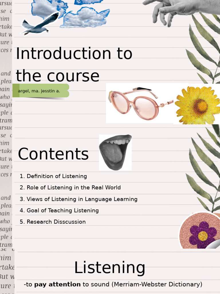 Importance of Listening in Learning | PDF | Learning | Reading ...