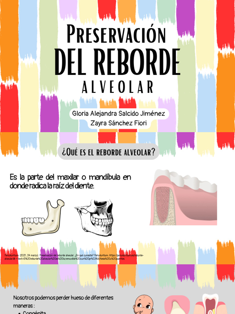 Preservación del Reborde Alveolar en Implantología | PDF | Hueso ...