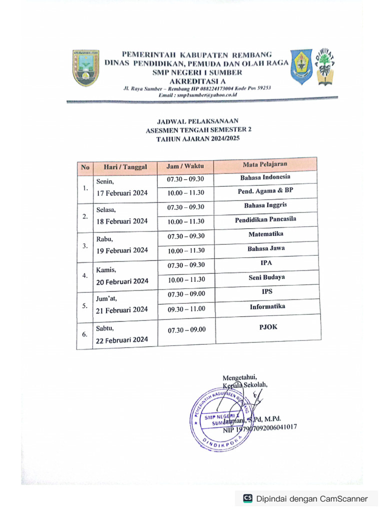 Jadwal Ats 2 Pdf