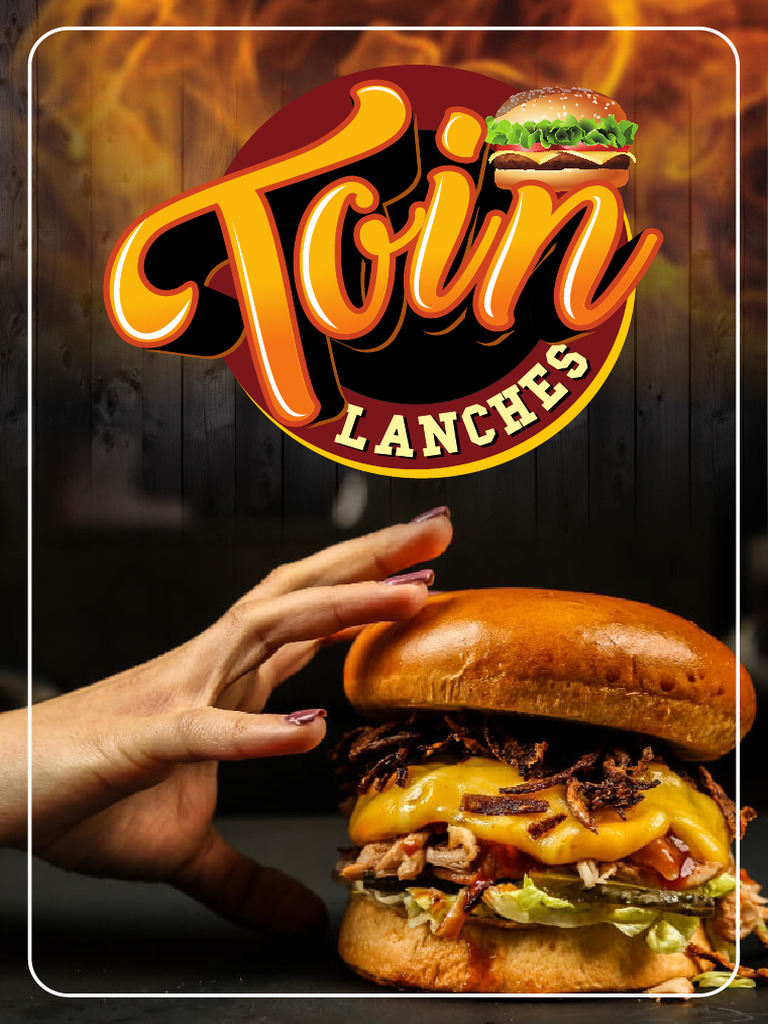 Cardápio Toin Lanches | PDF | Alimentos processados | Alimentos