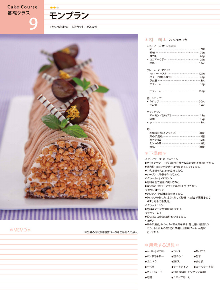 Cake Basic-Recipe03 09 | PDF