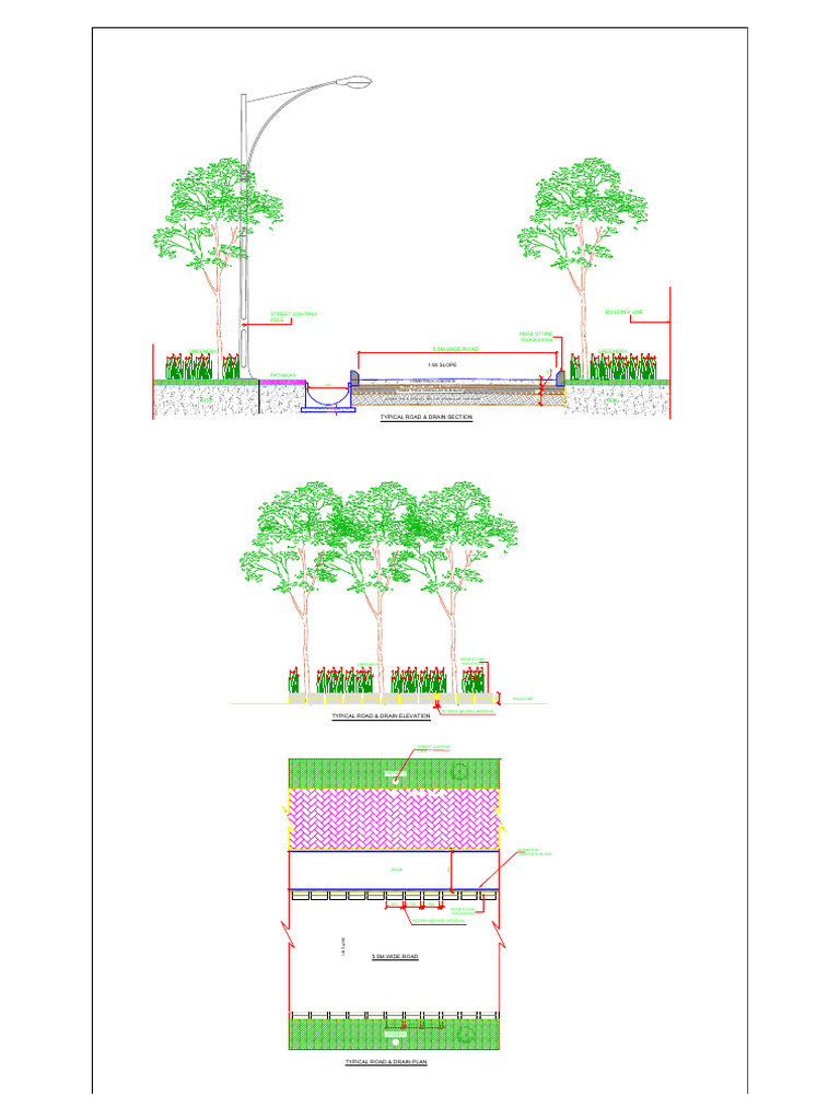 Road and Drainage Design Specifications | PDF | Drainage | Civil ...