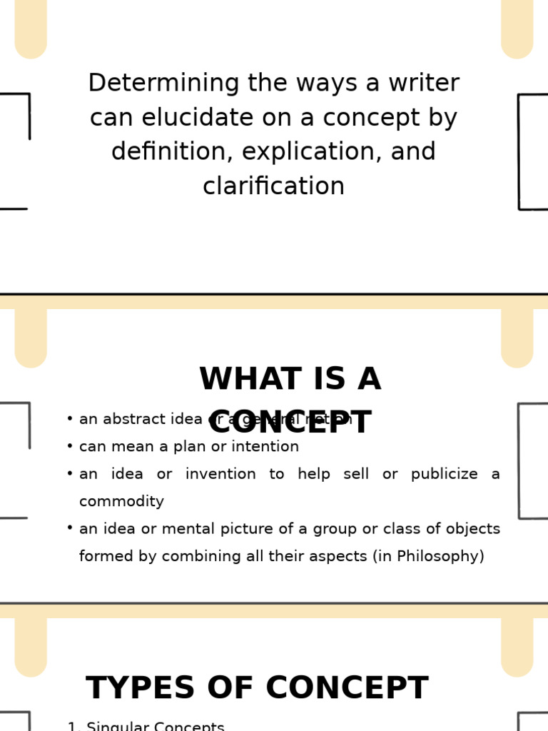 Explaining Concepts: Definition & Explication | PDF | Concept | Definition