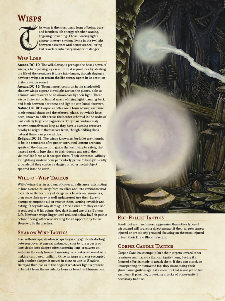 Wisp Types and Tactics Overview | PDF