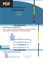 Shear Stress in Pipe Flow Dynamics | PDF | Fluid Dynamics | Reynolds Number