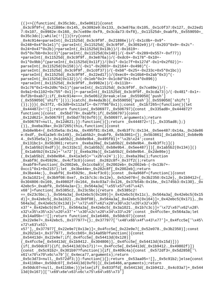 JavaScript Code Obfuscation Techniques | PDF