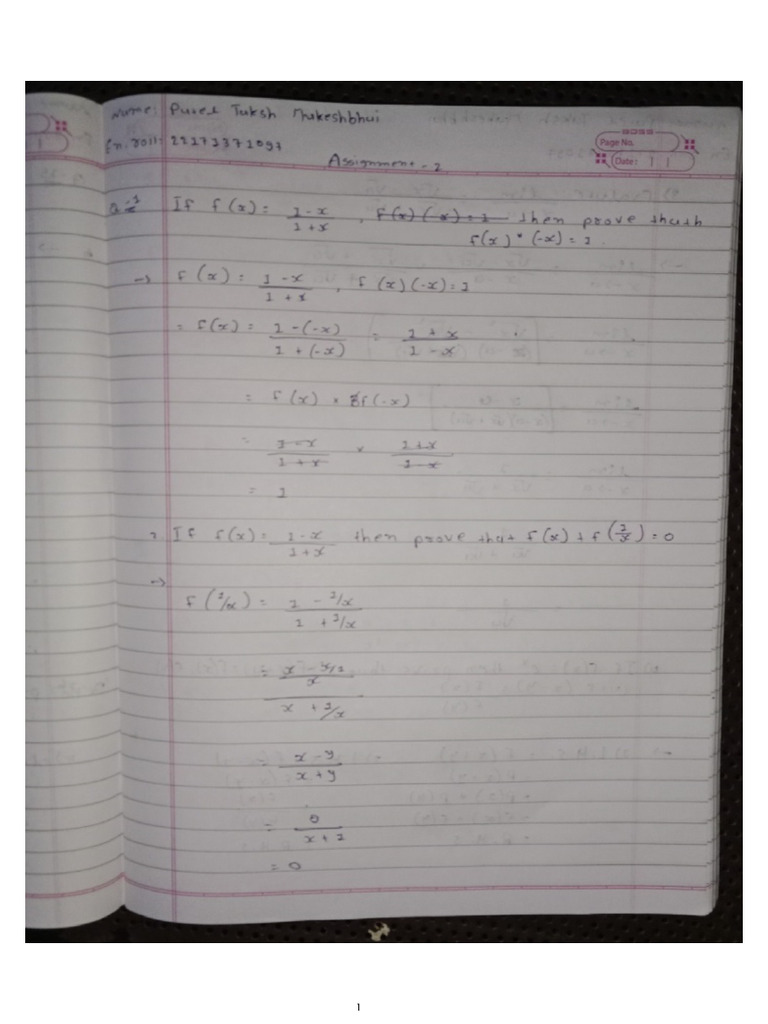 MATHES ASSIGNMENT 2 | PDF
