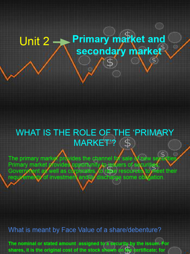 Primary vs Secondary Market Overview | PDF | American Depositary ...