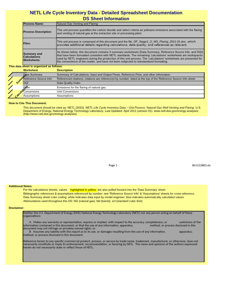 DS Stage1 O NG Flaring 2011-01 | PDF | Parameter (Computer Programming ...