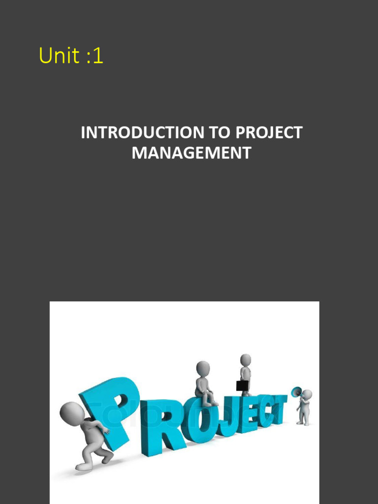 Introduction to PM | PDF | Project Management | Estimator