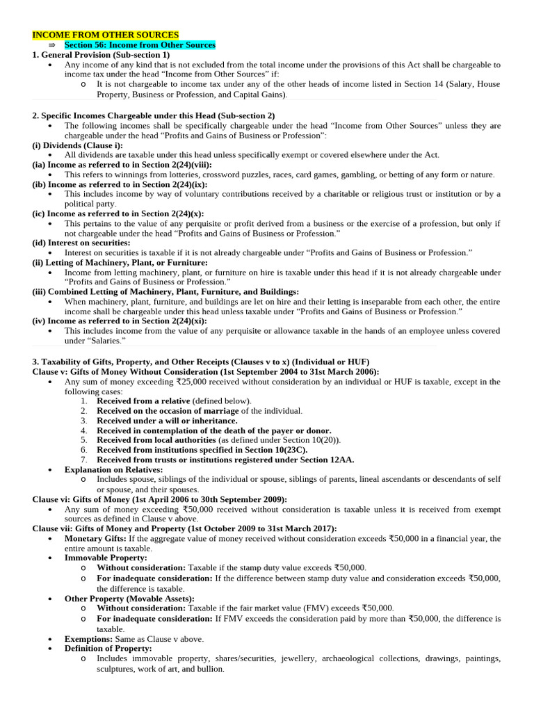 Tax notes | PDF | Expense | Depreciation