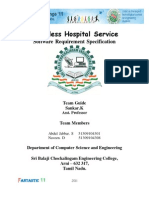 Paperless Hospital Service: Software Requirement Specification