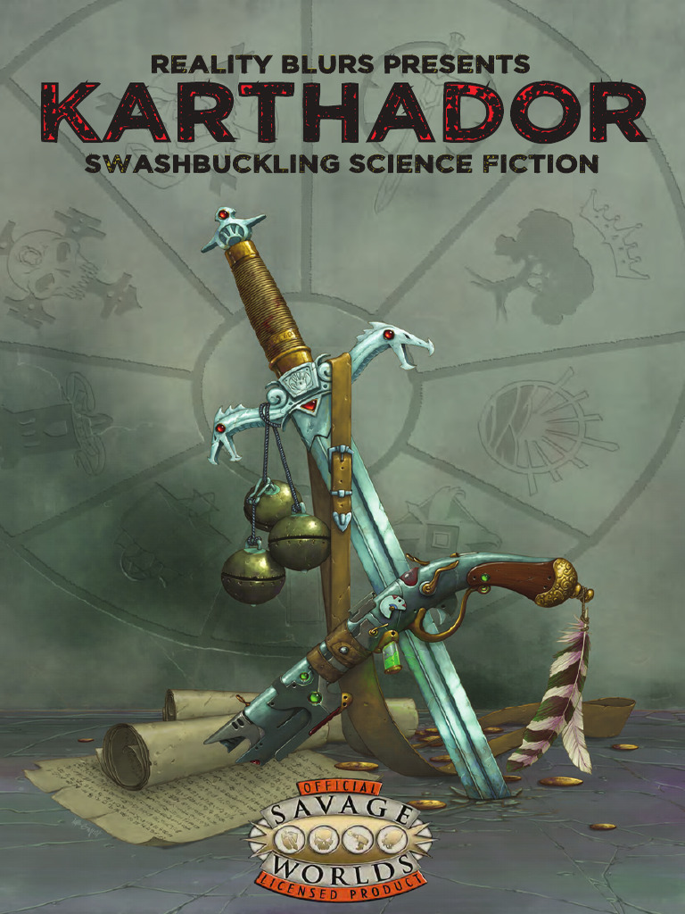 Karthador – Jeu De Rôle SF Swashbuckling – Version Anglaise – Savage Worlds – Occasion Bon état