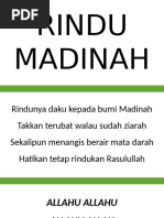 Lirik Rindu Madinah dan Rasulullah | PDF