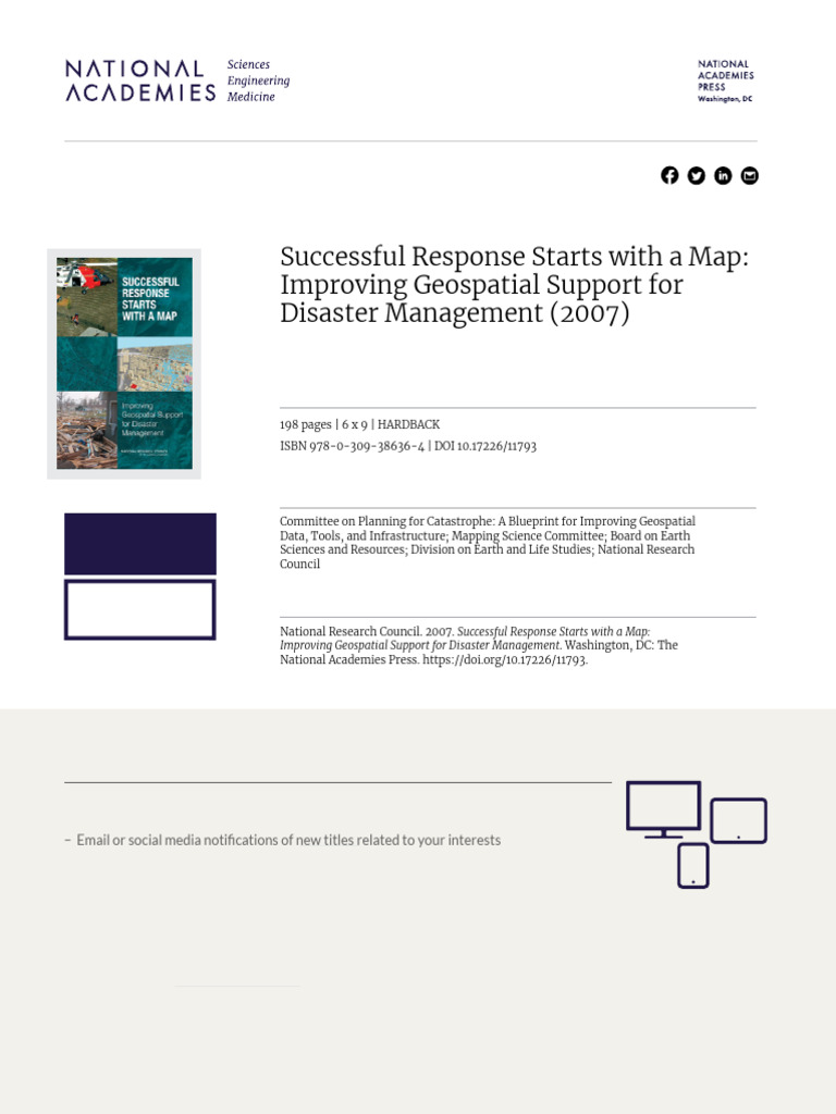 Successful Response Starts Wtih A Map | PDF | Emergency Management ...