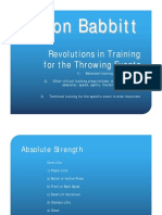 Babbitt - Revolutions in Training for the Throwing Events