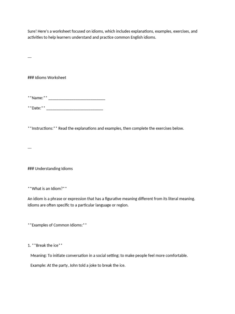 English Idioms List: 1500+ Essential Phrases from A-Z • 7ESL, image size:768x1024