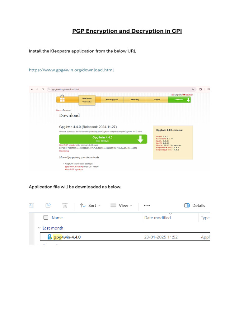 PGP Encryption and Decryption | PDF